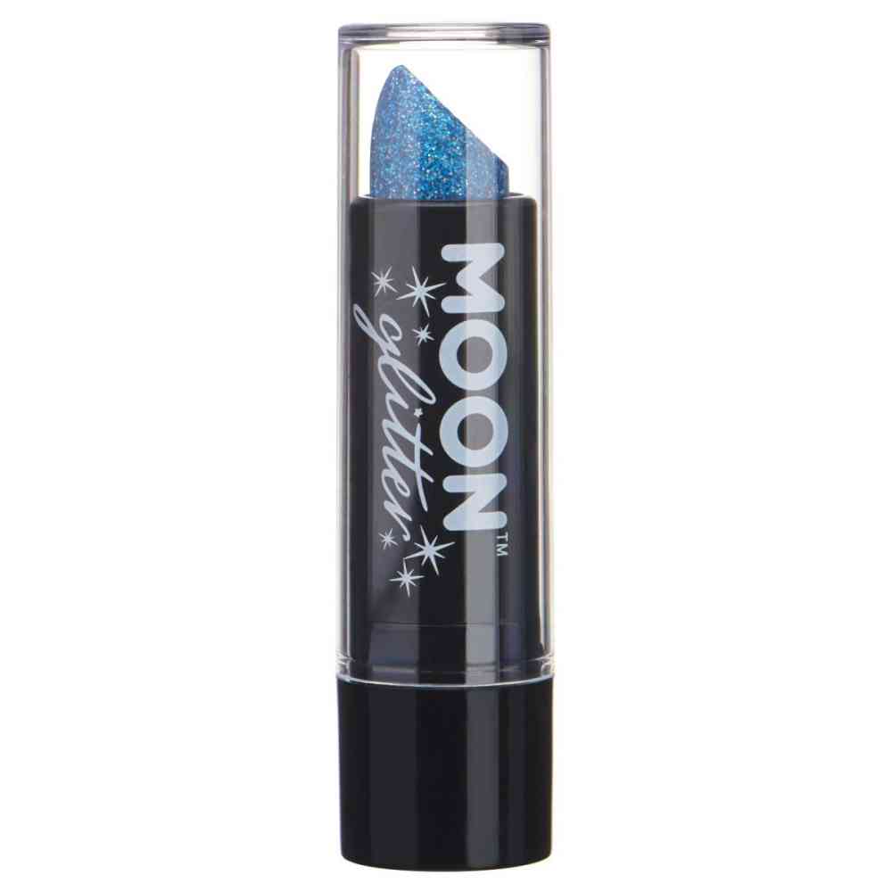 Moon Creations - Moon Glitter Holographic Lipstick - Blue